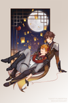 Zhongli x Childe Lantern Rite Standee